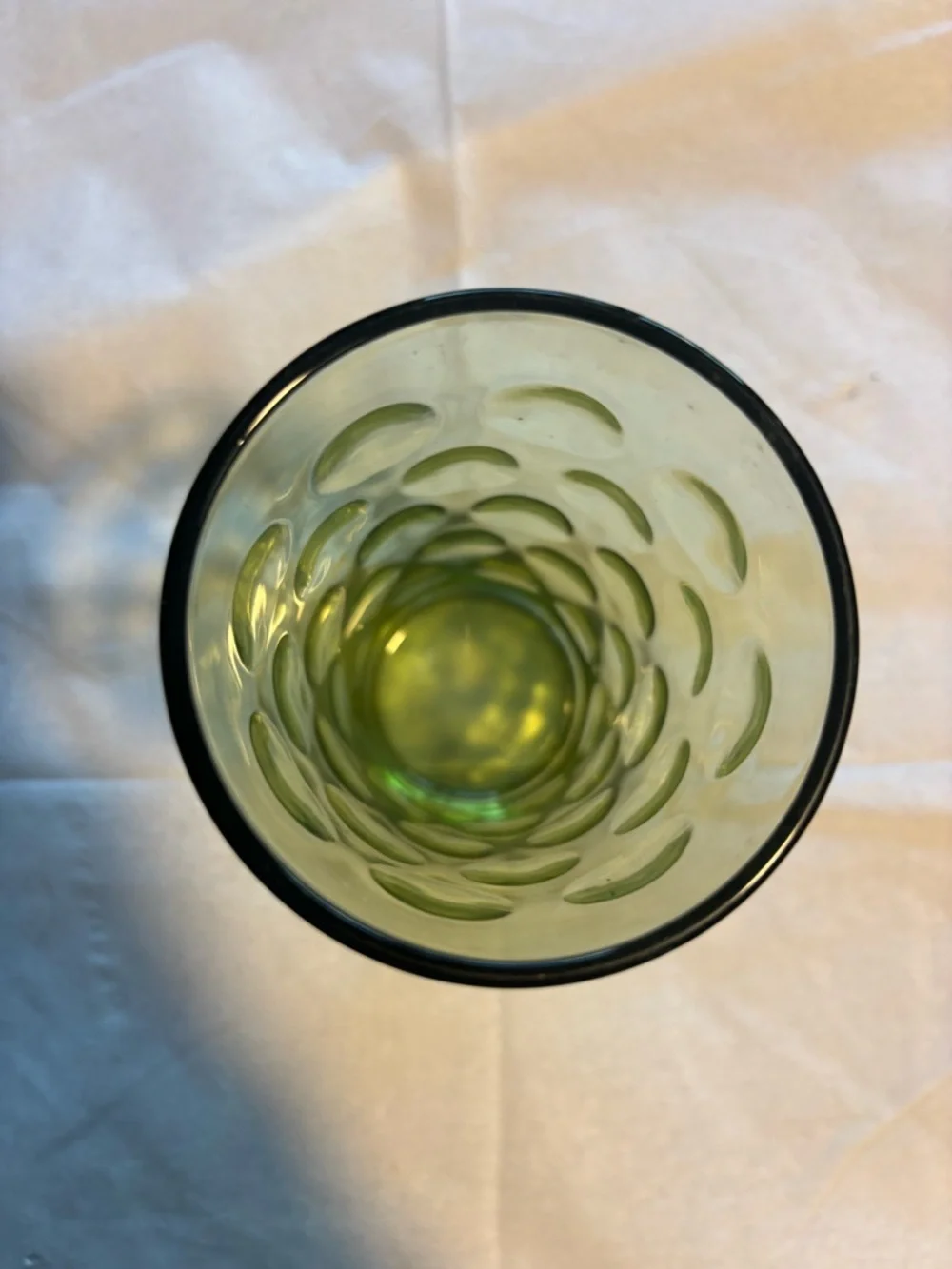 Vintage Mid Century Green Hazel Atlas Eldorado Juice/Highball Glass